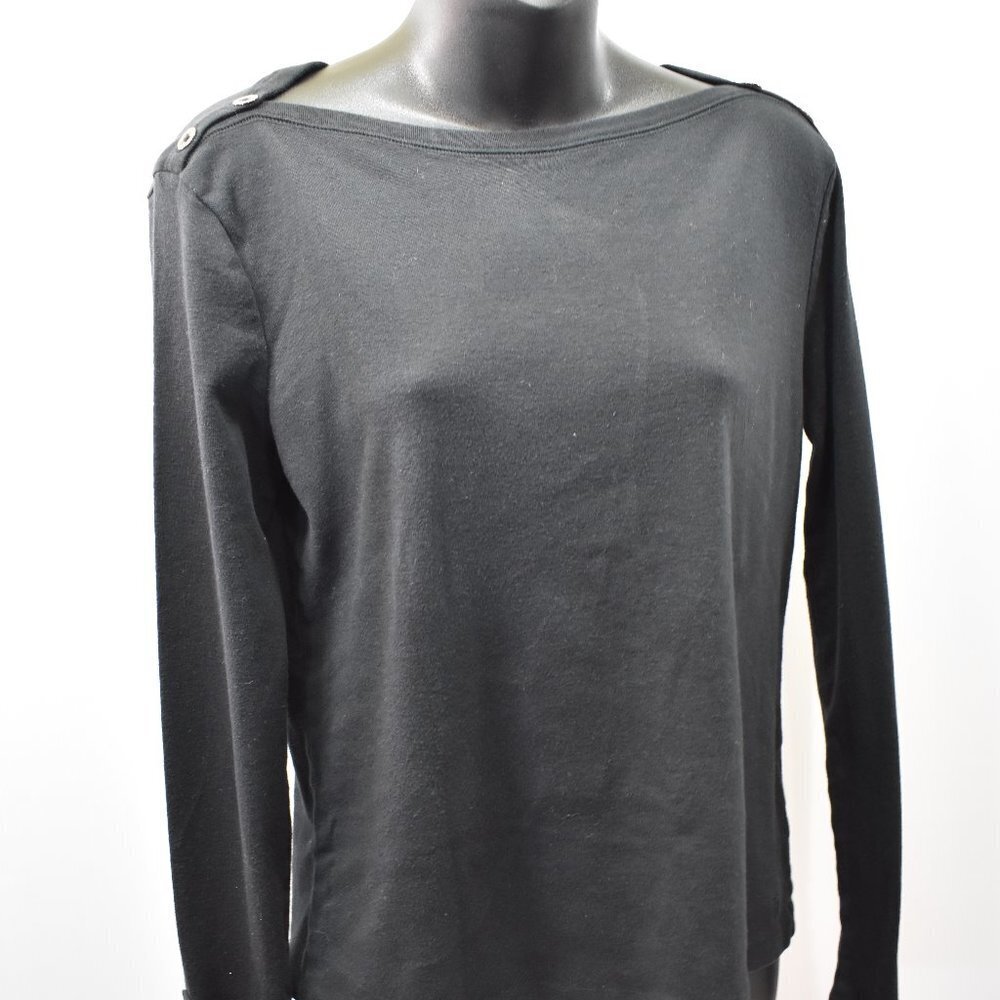 TOMMY HILFIGERโ LONG SLEEVES BOAT NECK SHIRT MD